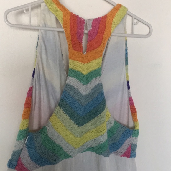 ❌SOLD❌Mara Hoffman Crotchet Rainbow Jumpsuit - Picture 4 of 7